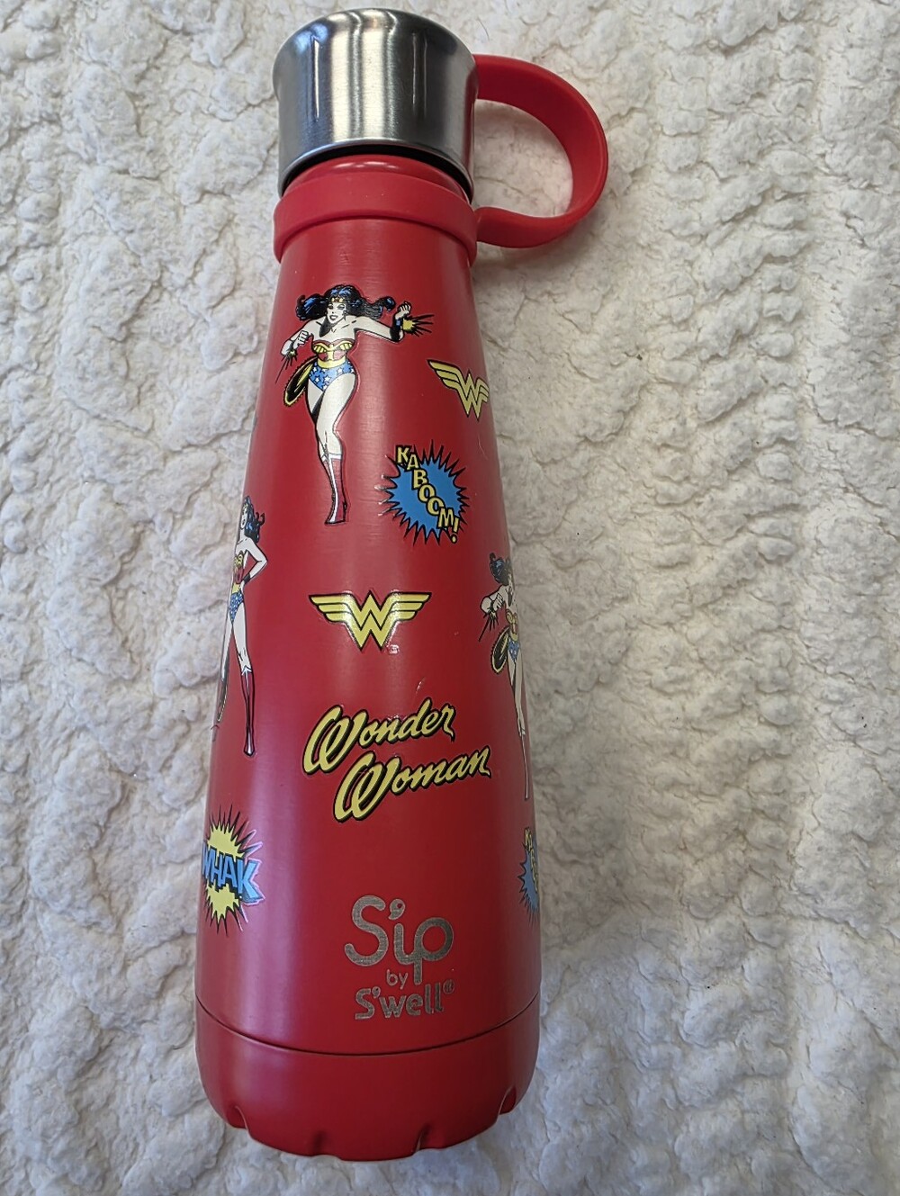 S’well Sip Wonder Woman Red 10oz Stainless Steel Water Bottle
